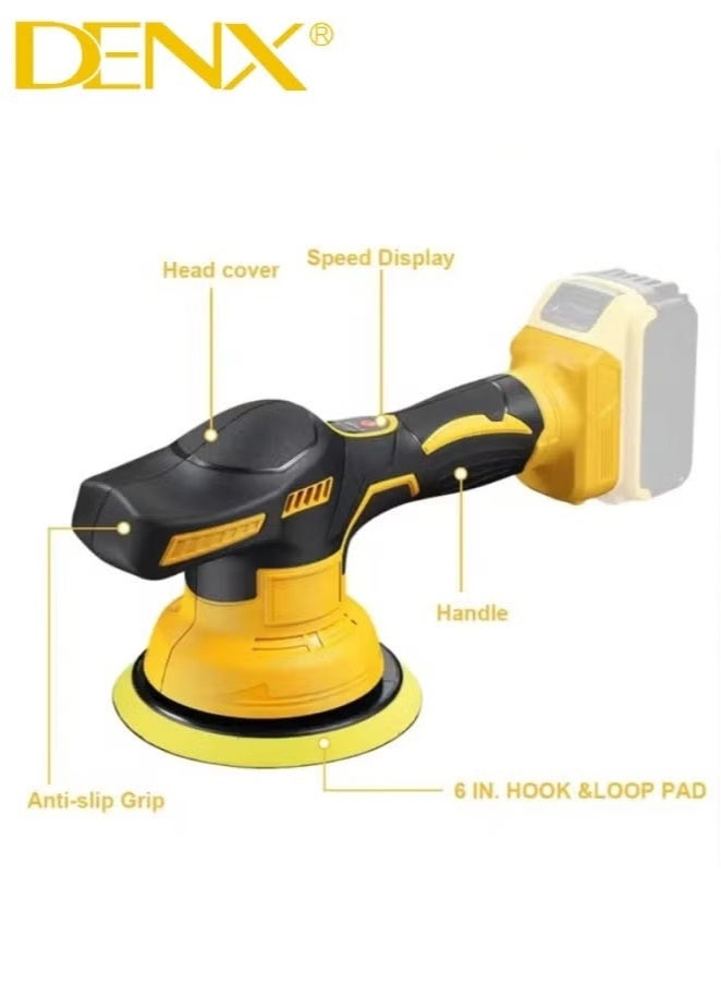 Denx Car polishing and waxing machine with detachable handle, foam pad set for polishing and waxing cars, floors, furniture, and sanding DX3306 - Image 4