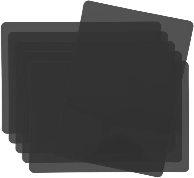 Black Plastic Price Tag Holders 6 Pack Dual Sided Labels for Bins Shelves Retail - Image 1