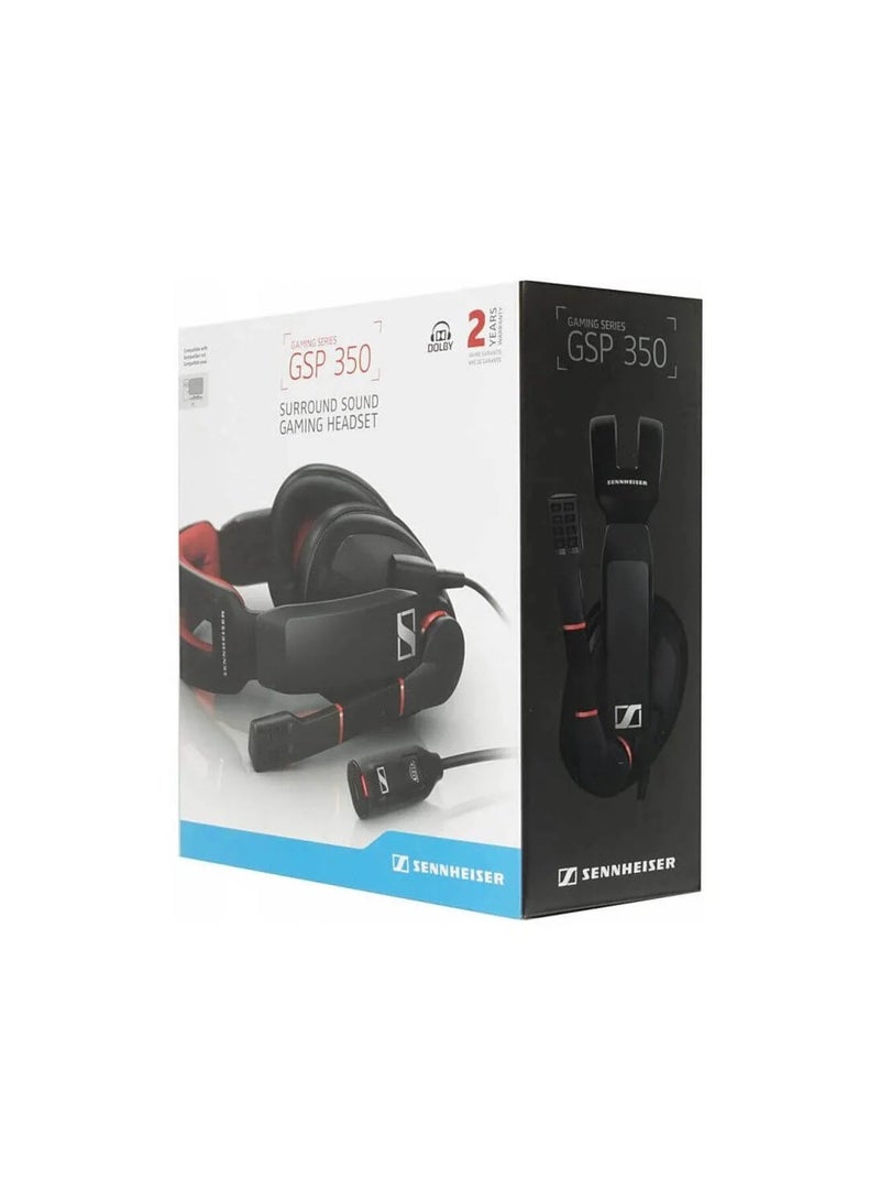 Sennheiser GSP 350 PC Gaming Surround Sound Headset - Black/Red - Image 1