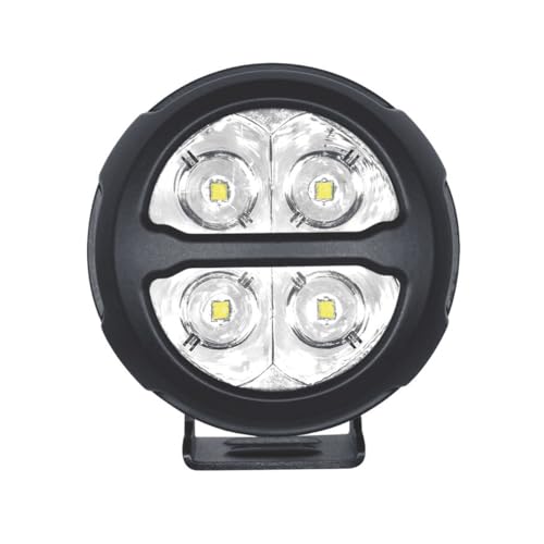 Lightronic مصباح LED للدراجات النارية بقطر 3 بوصات، ساطع للغاية، ضوء كشاف بعيد المدى لتطبيقات سباق الرالي عالية السرعة، هيكل من الألمنيوم المصبوب، مقاوم للتآكل والاهتزاز، مقاوم للماء، عبوة من 2 قطعة - Image 4
