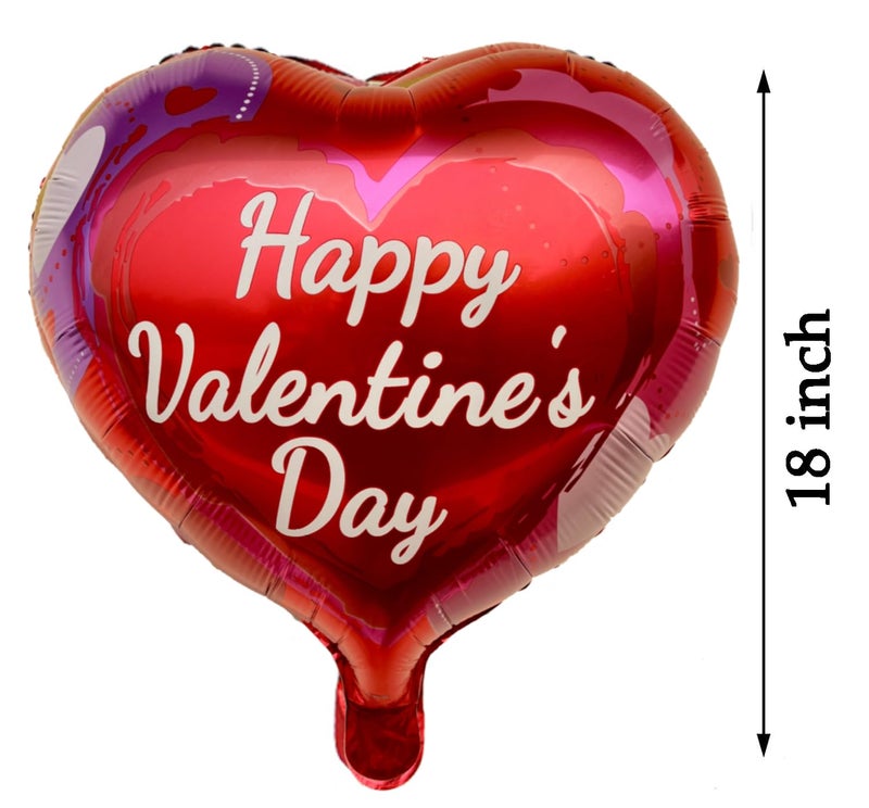 AMFIN Rubber (Pack Of 4) Valentine Combo Balloons/Happy Valentines Day Decoration Balloons/Valentine Decoration/Valentine Combo Items/Valentine Decoration Kit,Multicolor - Image 3