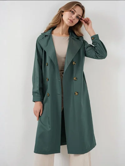 BIG DART BDART Double Breasted Long Trench Coat