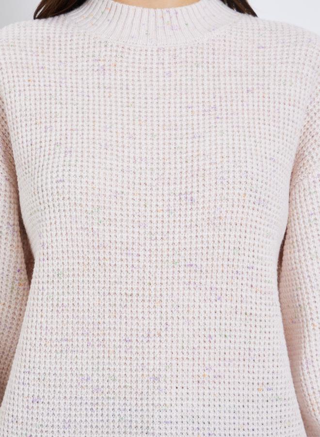 ستايلي سويتر بقصة عادية وتفاصيل محبوكة شانكي - Image 3