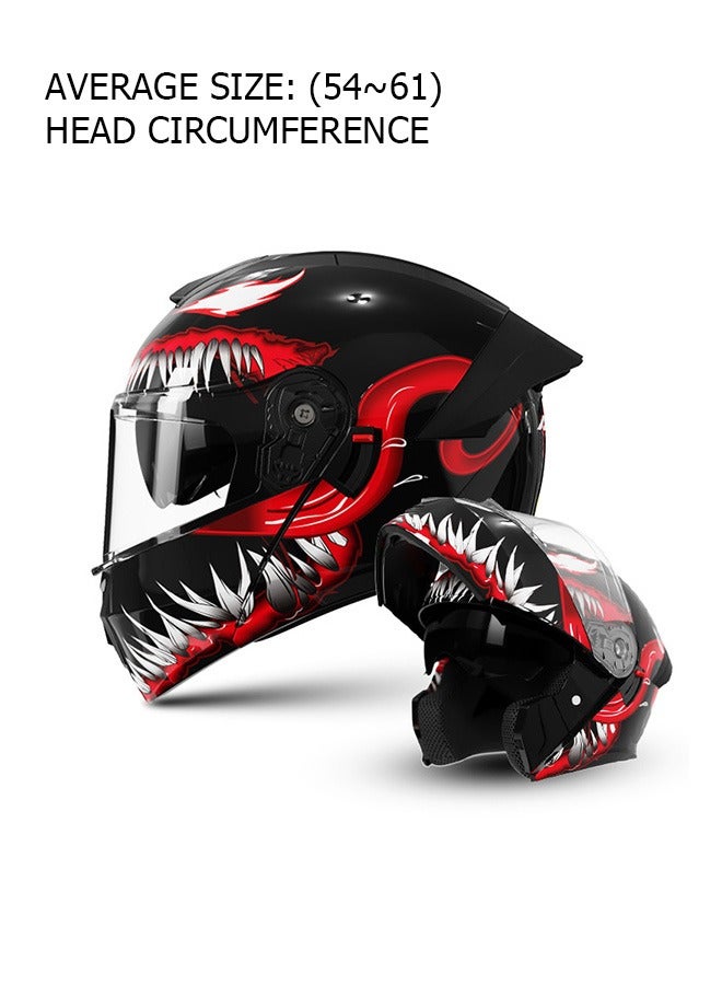 Generic Cool motorcycle helmet for riding 54-61cm competition fashion lightweight - Image 1