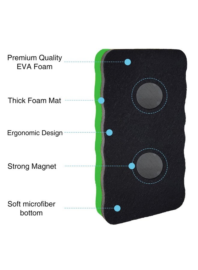 OWLKELA Dry Erase Erasers, Magnetic Whiteboard Erasers 8 Pack, Magnetic Dry Erasers For White Board, White Board Markers Dry Erase, Ideal For Classroom, Home, Office - Image 3