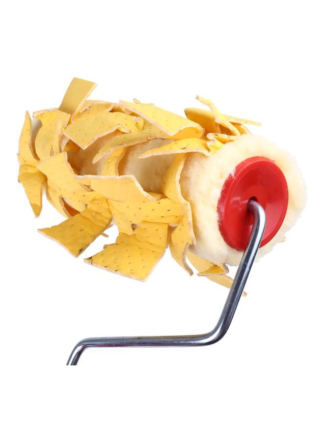NIBEMINENT Flower Design Paint Roller Yellow/Red/Silver 7inch  - Image 4