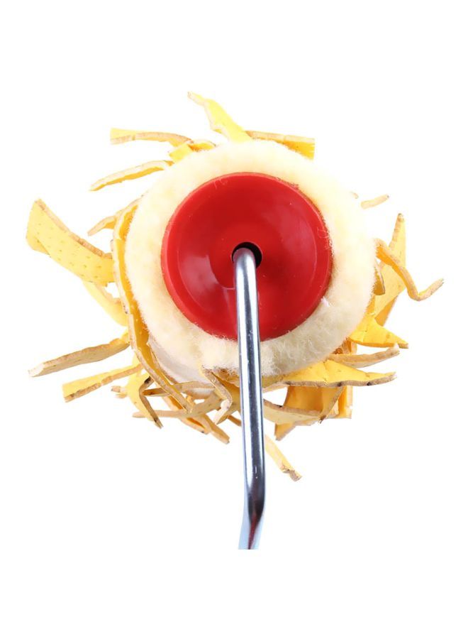 NIBEMINENT Flower Design Paint Roller Yellow/Red/Silver 7inch  - Image 3