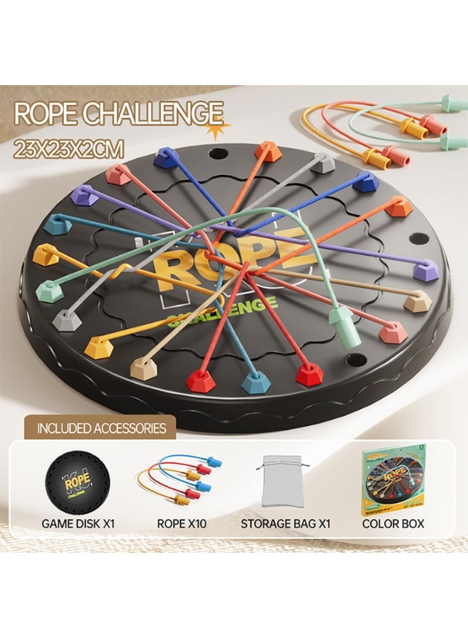 Brain Teaser Rope Challenge Puzzle Game– Interactive Logic Board Game, Enhances Strategic Thinking & Problem-Solving, Durable ABS Material with Colorful Pegs, Fun Family & Party Game for Teens & Adults, Perfect Gift for Christmas, New Year, Thanksgiving, Valentine’s Day - Image 5
