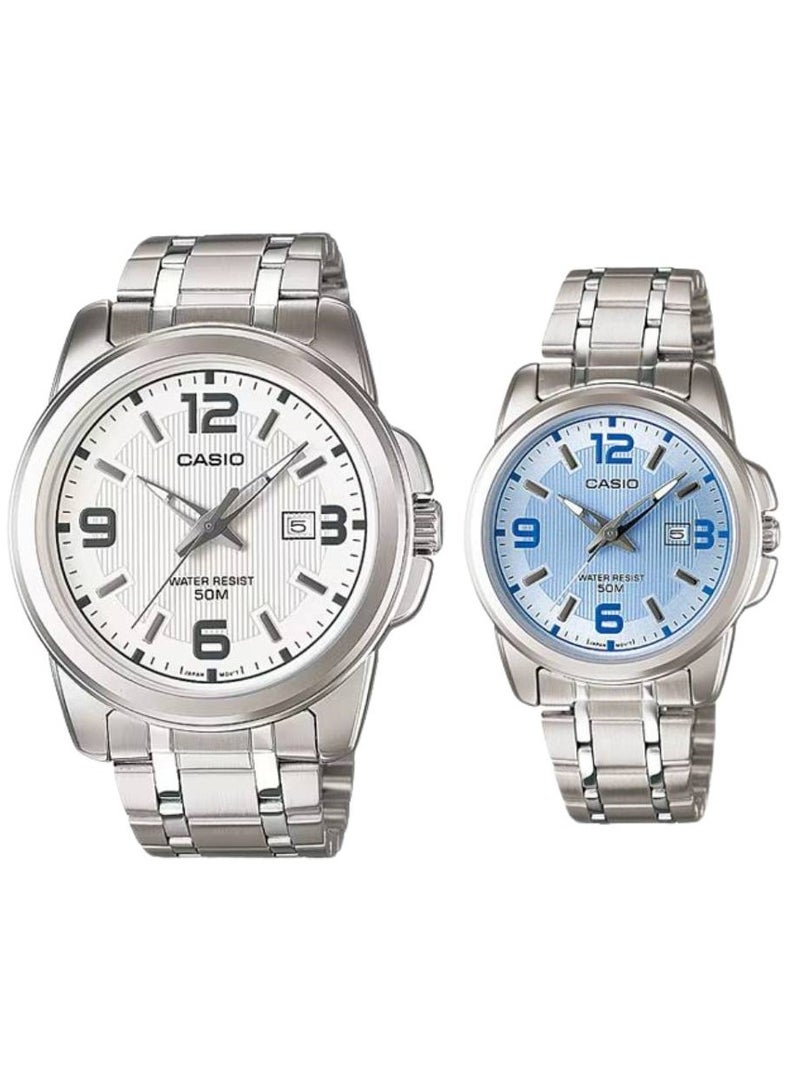 CASIO ساعة كوارتز من الستانلس ستيل MTP-1314D-7AVDF/LTP-1314D-2AVDF - Image 1