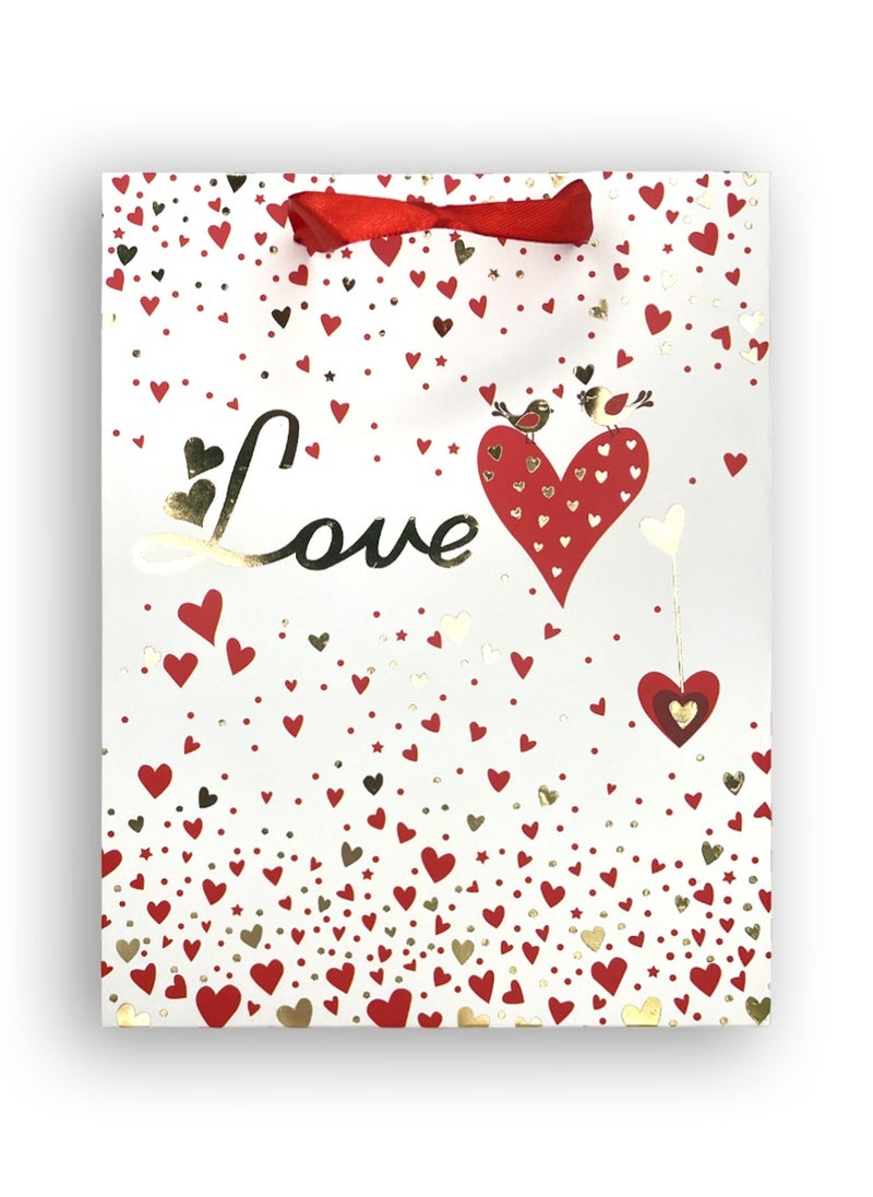 Share the Love Red Love Gift Bag – Elegant and Versatile Gift Bag for Any Occasion, Perfect for Valentine’s Day, Birthdays, and Special Moments  - Image 1