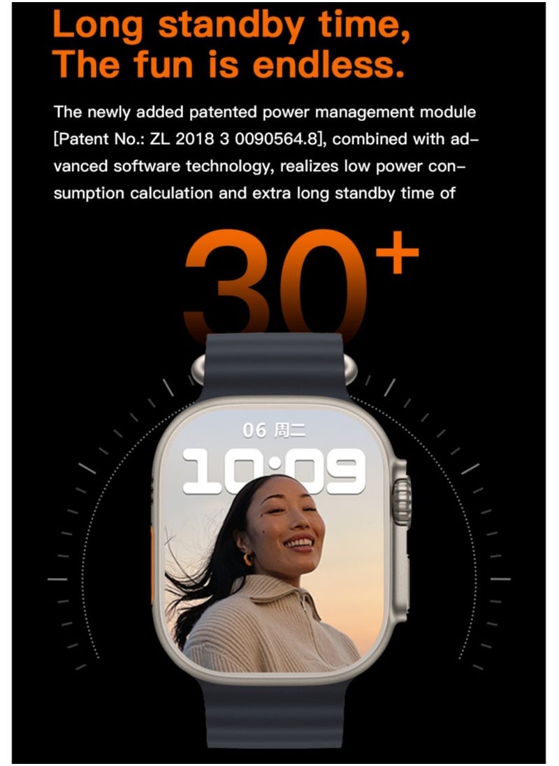AROAQ - T900 Ultra Max 2.1 Inch Smart Watch and Headphones 2 in 1 Wireless Smart Watch with Headphones - Image 1
