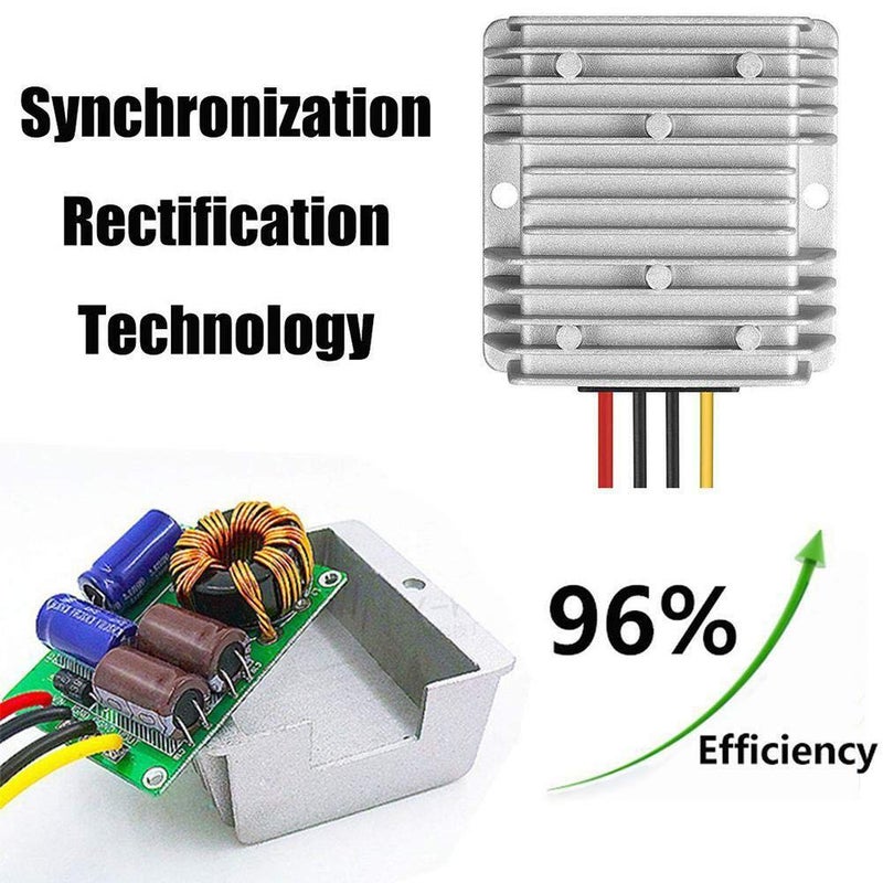 SUPERNIGHT 10A 120W Golf Cart Converter 48V 36V to 12V Regulator Step Down Waterproof DC/DC Transformer for Golf Cart Power Module and Club Car - Image 3