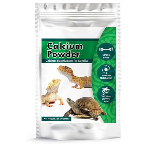 Meric CoCoo Reptile Calcium Powder, Ideal for Leopard Geckos, Chameleons, Iguanas, Turtles, Chicken & Dog, Avoid Vitamin D3 Overdose in Bearded Dragons, Lizards Love It, Energy-Rich Additional Feed, 2 oz. - Image 1