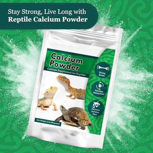 Meric CoCoo Reptile Calcium Powder, Ideal for Leopard Geckos, Chameleons, Iguanas, Turtles, Chicken & Dog, Avoid Vitamin D3 Overdose in Bearded Dragons, Lizards Love It, Energy-Rich Additional Feed, 2 oz. - Image 4