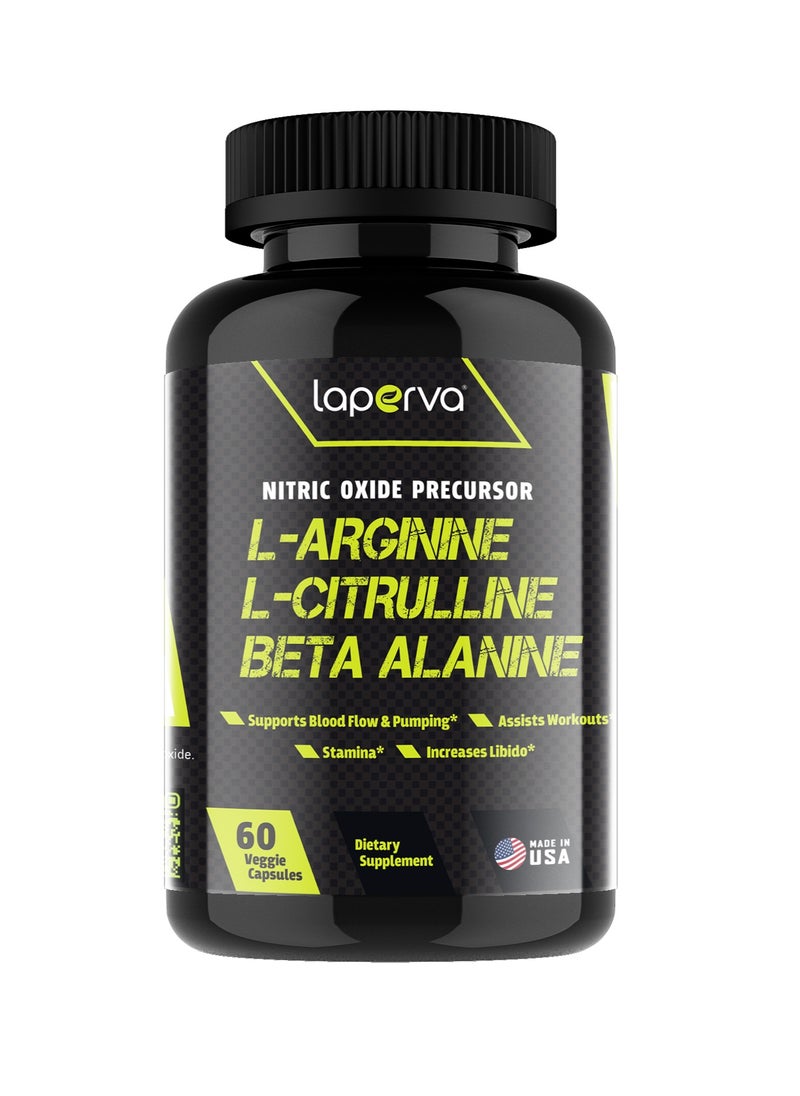 Laperva - L-Arginine L-Citrulline Beta-Alanine- 60Capsule - Image 1