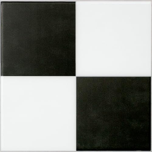 Smart Tiles بلاط ذكي لاصق وقابل للإزالة - 5 أوراق بحجم 7.75'' × 7.75'' - بلاط لاصق ثلاثي الأبعاد لواجهة المطبخ والحمام والجدران، مربعات متداخلة - Image 1