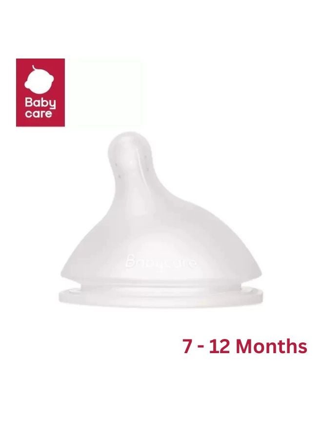 Baby Care Baby Bottle Nipple with Gravity Straw Set and Air Disc - Soft Silicon & BPA-Free, Baby Feeding Bottle Nipple for Nopayon 0.3 Pro Glass Bottles, Ideal for Newborns and Infants Age 7-12 Months - Image 1