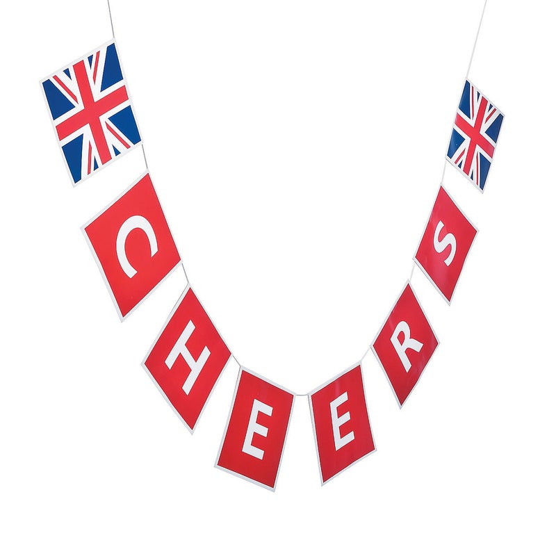Fun Express  British Party Garland for Party  Party Decor  Hanging Decor  Garland  Party  1 Piece