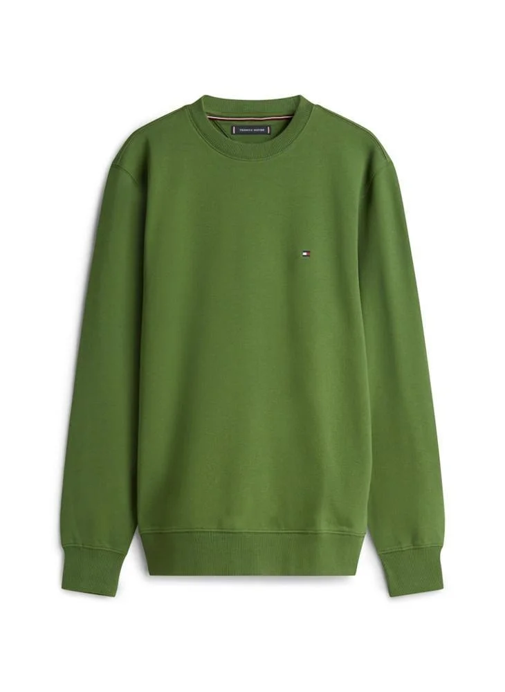 Tommy Hilfiger Mountain Pine Flag Embroidery Crew Neck Sweatshirt for Men | Best Price UAE