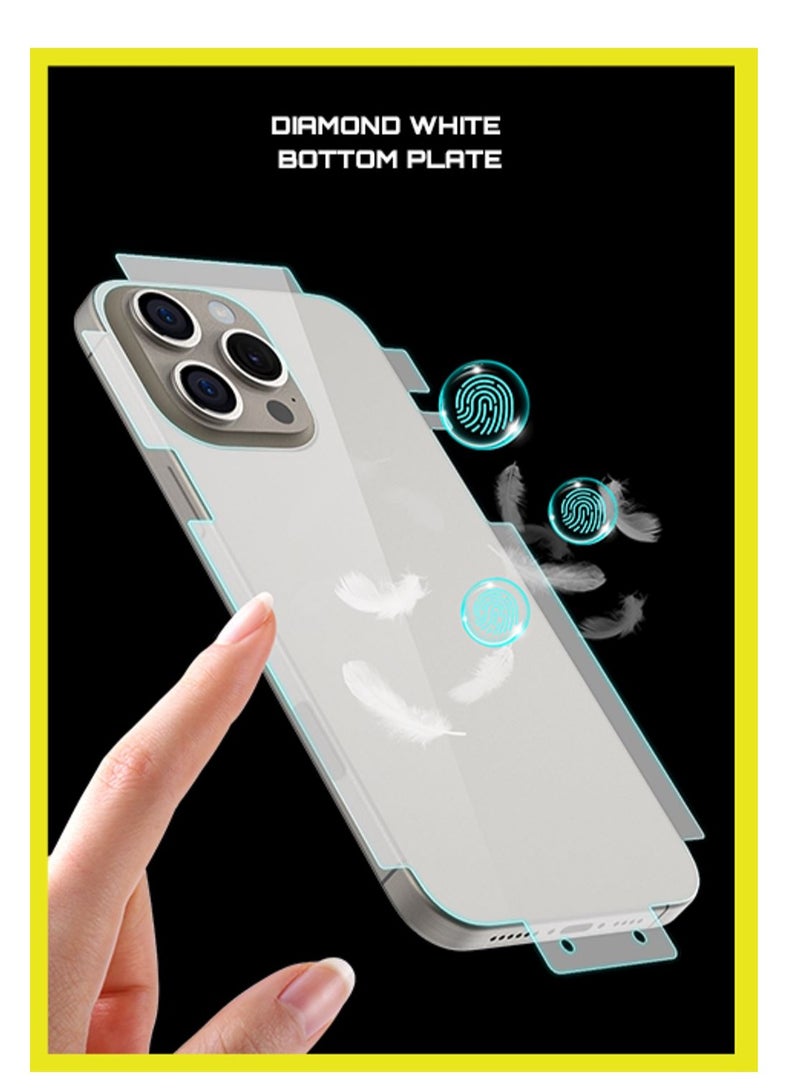 ATB 6-in-1 Full Protection Kit for iPhone 16 Easy & precise installation with high-clear transparent glass screen protector A complete and easy-to-install protection solution. Includes: ultra-clear tempered glass screen protector, transparent plastic case, camera lens protectors, anti-dust mesh stickers for speaker openings, magnetic ring frame, and back protector. - Image 5