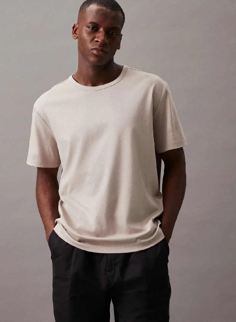 CALVIN KLEIN Mercerized Cotton T-shirt