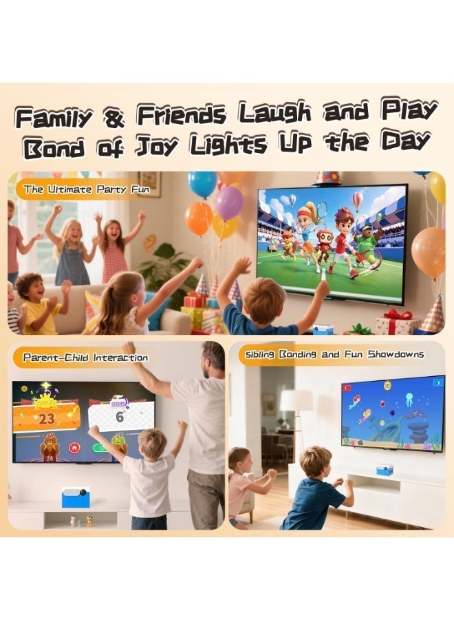 KINHANK MotionX - Motion Sensing Game Console for Kids&Families with 41 Games + Ongoing Updates – No Subscription Required, Plug&Play, Compatible with TV/PC, Perfect for Game Nights, Parties & Gifts - Image 4