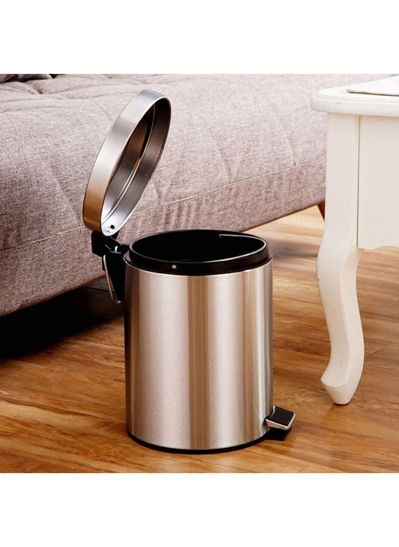 Gör Seç See Select Bathroom Toilet Balcony Kitchen Pedal Stainless Metal Trash Can 3 Lt  - Image 3