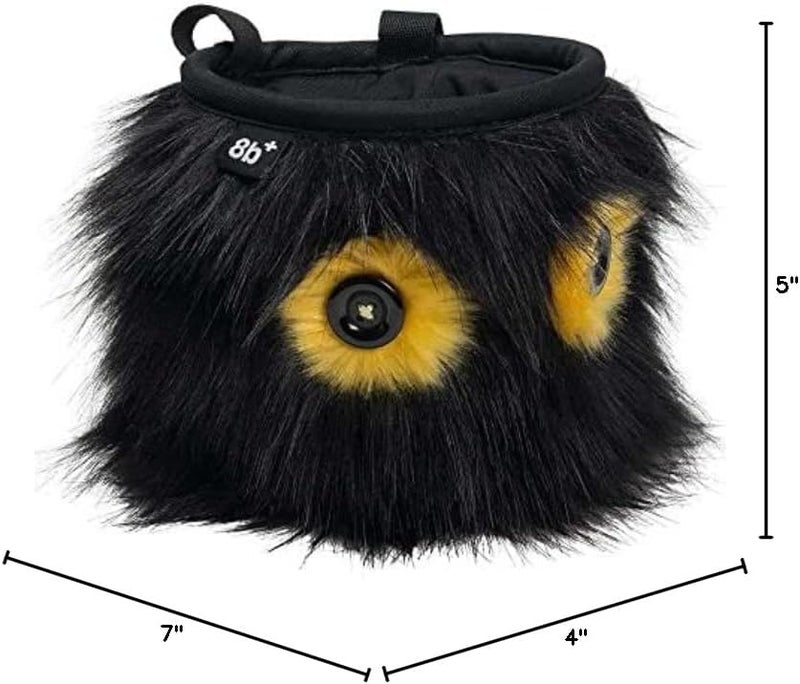 8B+ 8BPLUS 8BPLUS Chalk Bag for Climbing, Bouldering, Belt and Giftbox Included - Wide Opening - Brush Holders, for Left & Right Handers - Image 4