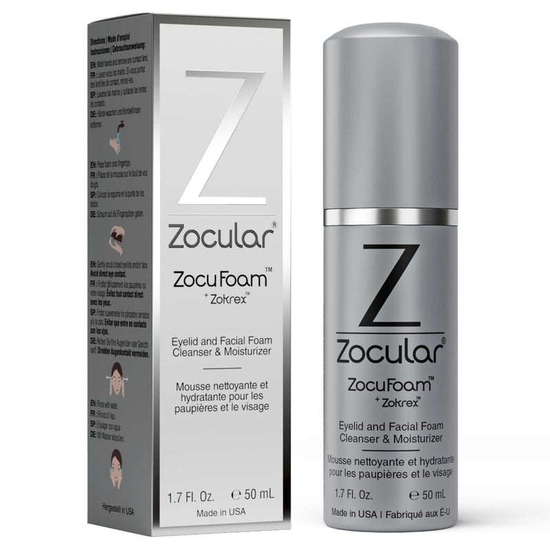 Zocular ZocuZap Facial Wipes, 30 Count + Zocular ZocuFoam Eyelid Cleanser Bundle - Image 5