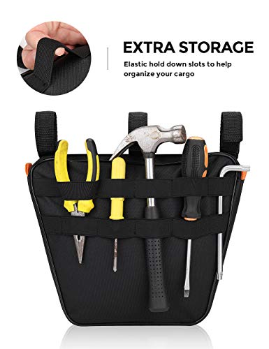 JOYTUTUS Passenger Grab Handle Storage Bag, Phone Holder Storage Organizer Bag, Multi-Purpose Pouch Organizer Bag Compatible with Wrangler CJ YJ TJ JK JL 1965 to 2024 & JT Gladiator 2020 to 2024 UTV - Image 3