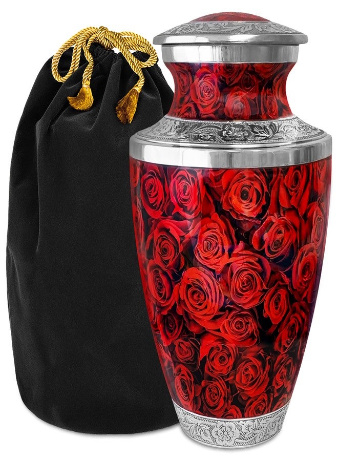 Everlight Memorials Cremation Urns for Human Ashes - Eternal Roses Large Decorative Urn for Adult Men & Women - Burial Urns for Adult Human Ashes - Image 1