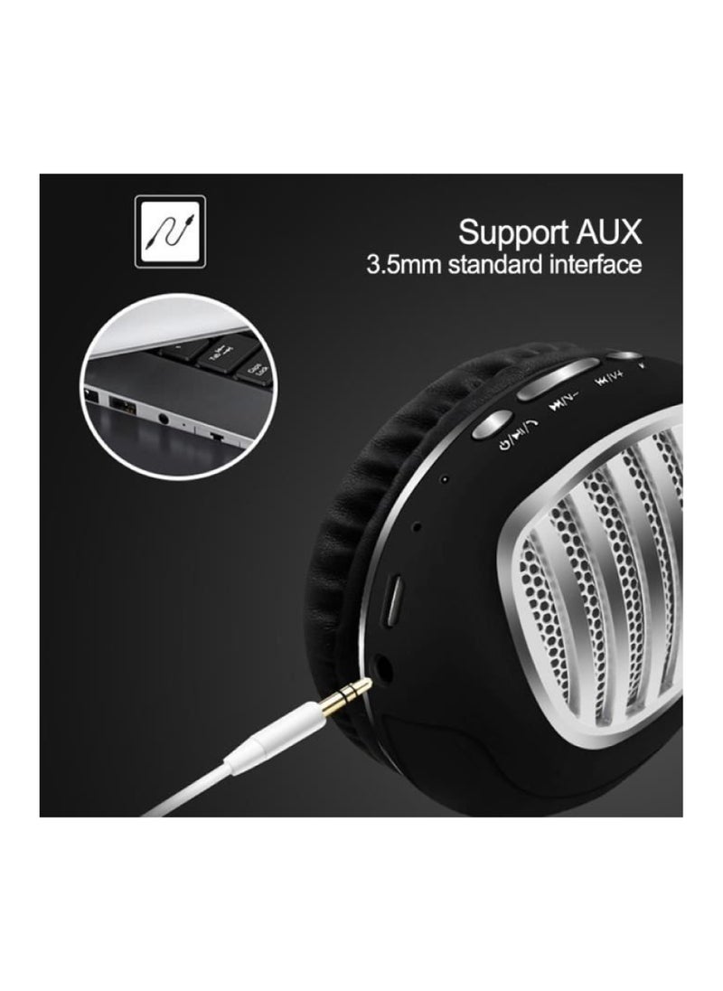 Faster - S4 Over-Ear Wireless Headphones with Microphone - Deep Bass Sound, HiFi Stereo Bluetooth Headphones - Active Noise Cancellation, Foldable Design, 8 Hours Playtime, Lightweight Foam Ear Cups - Ideal for Travel, Work, Gaming, and TV - Image 1
