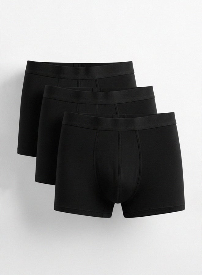 trendyol Black 3-Pack Plain Boxer - Image 5