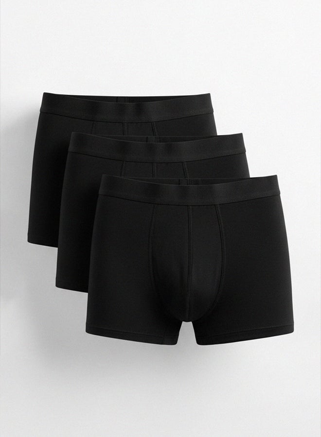 trendyol Black 3-Pack Plain Boxer - Image 5