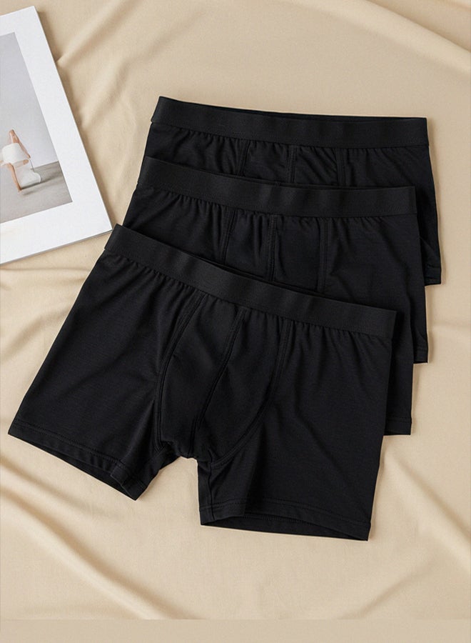 trendyol Black 3-Pack Plain Boxer - Image 4