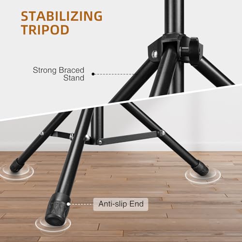 LEKATO Electronic Mounting Stand with Plate Drum Pad Stand Percussion Instrument Holder for Drum Sample Pads and Multi Percussion Pads - Image 3