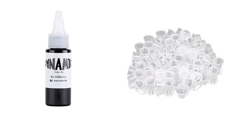 SHIELD PLUS Dynamic Black Tattoo Ink Small Ink Cup 1oz30ml Tattoo Supplies - Image 1