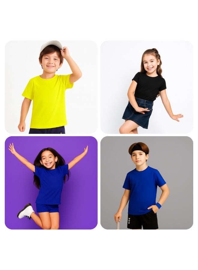 NENOUSH Kids Unisex T-Shirt For Boys & Girls | Soft Cotton Half Sleeve Tee | Comfortable Round Neck Everyday Wear | Casual Outfit For School,Play - Image 2