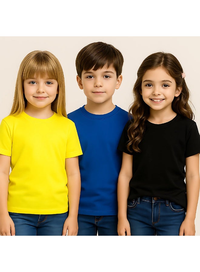 NENOUSH Kids Unisex T-Shirt For Boys & Girls | Soft Cotton Half Sleeve Tee | Comfortable Round Neck Everyday Wear | Casual Outfit For School,Play - Image 5