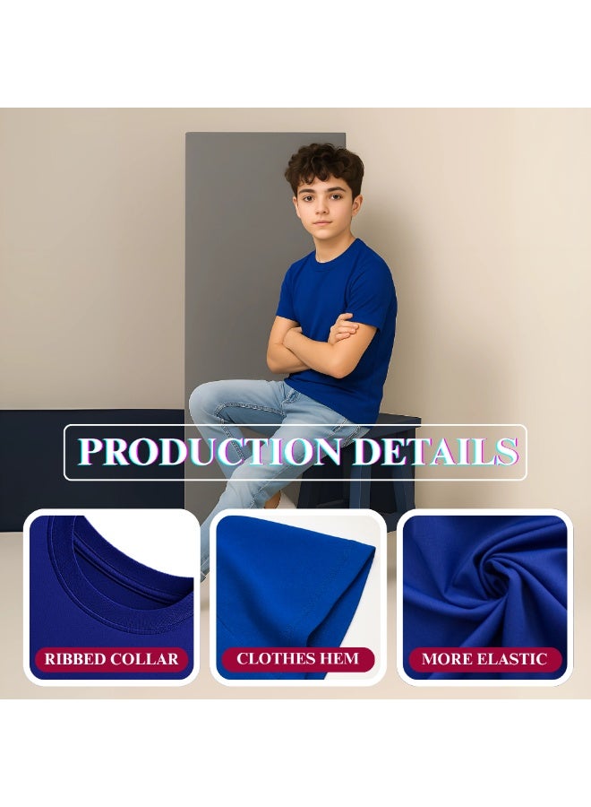 NENOUSH Kids Unisex T-Shirt For Boys & Girls | Soft Cotton Half Sleeve Tee | Comfortable Round Neck Everyday Wear | Casual Outfit For School,Play - Image 3