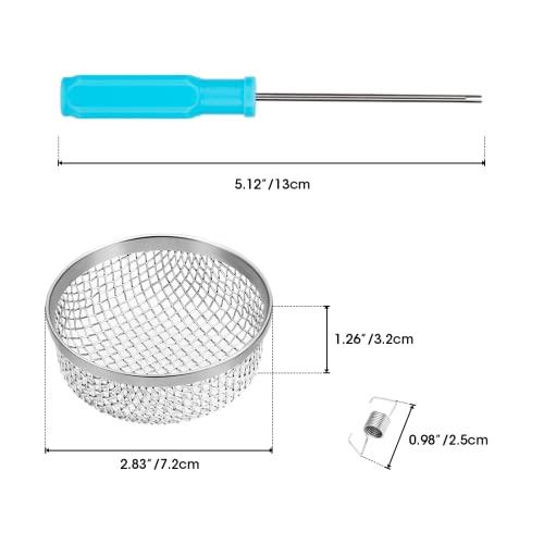 BougeRV RV Flying Insect Screen RV Furnace Vent Cover RV Bug Screen Covers Water Heater Screen Stainless Steel Mesh for RVs/Campers/Trailers (3Pack)… - Image 4