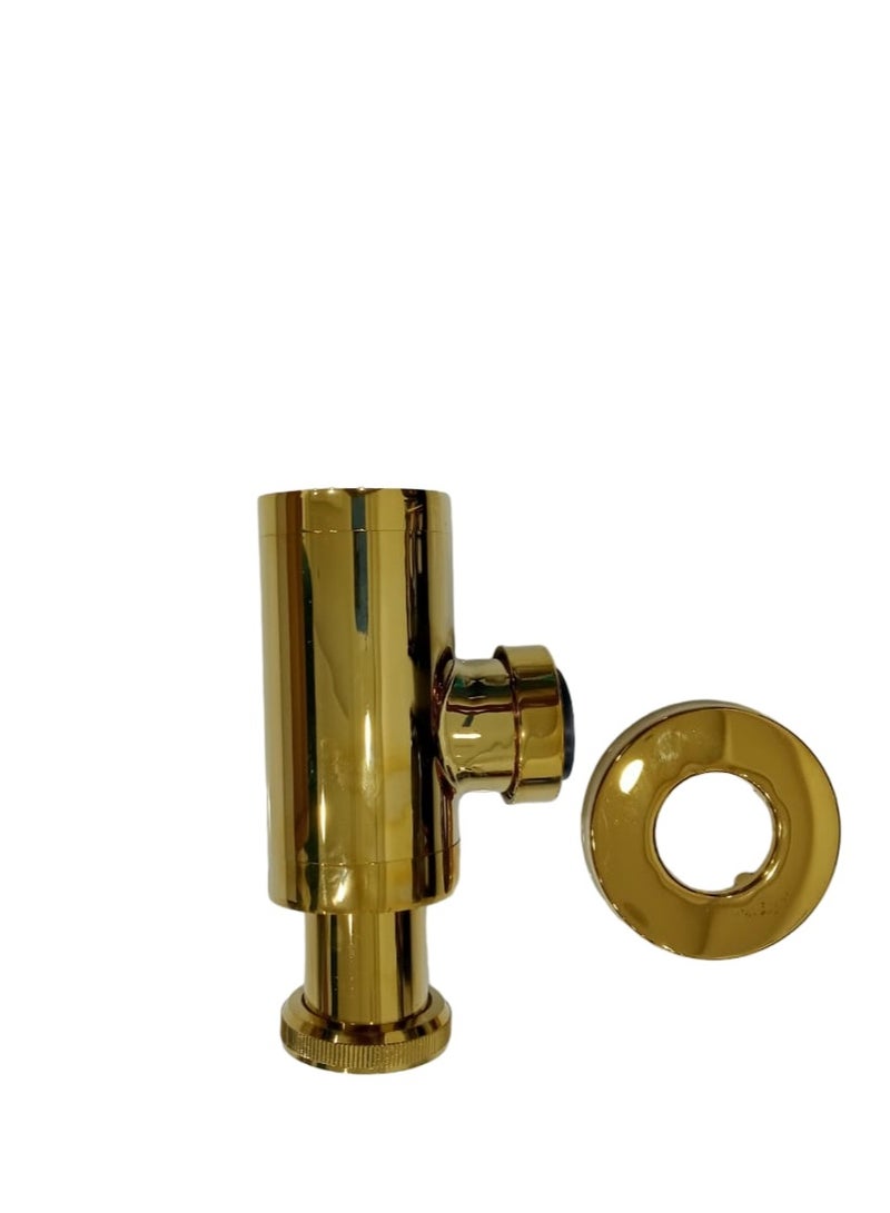 D&N Gold Brushed Brass Siphon | Round Bottle P Trap Basin Sink Waste Trap Drain - Image 5