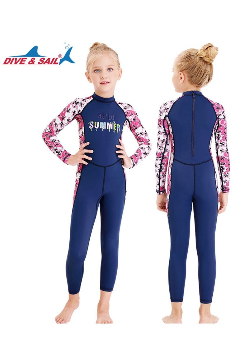 DIVE & SAIL Keep Warm Children Diving Suit Three-layer High Elastic Wetsuit For Boys Blue - Image 2
