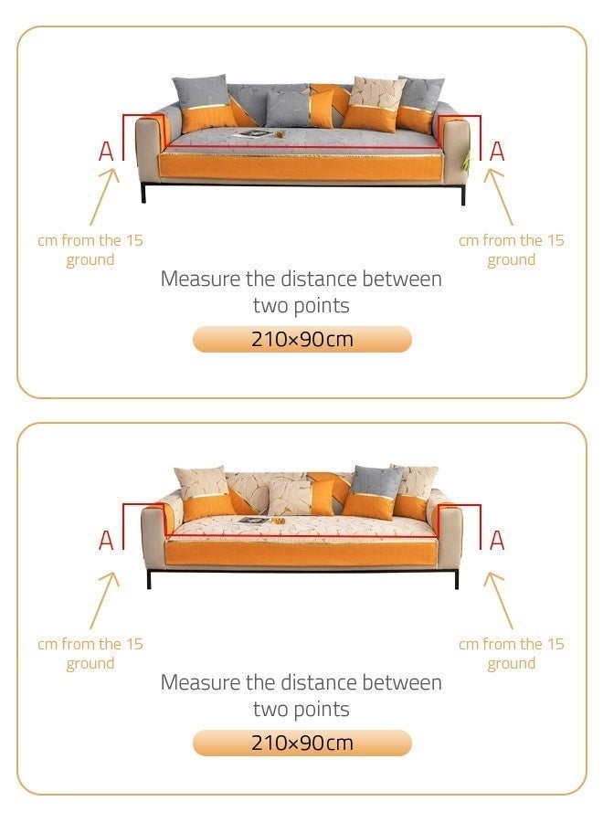 جو توي كوشونات عالية النهاية للأرائك لكل الفصول، كوشونات مضادة للانزلاق، كوشونات عالية النهاية للأرائك 90*210CM - Image 3