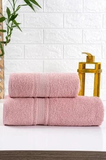 Nevresim Dünyası Bedspread World Powder 2-Piece Towel Set