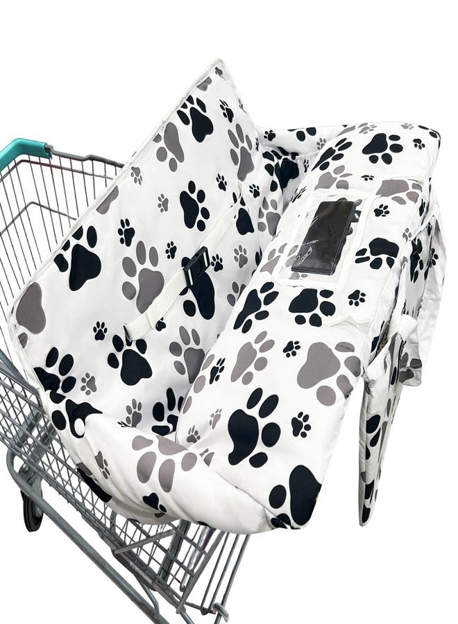 gxfcymxbd Shopping Cart Cover for Baby,2-in-1 Baby Cart Covers with Portable Cloth Bag Cart Seat Pad for Babies Grocery Cushion Cover Restaurant,Suitable for All Supermarkets and Restaurants - Image 1