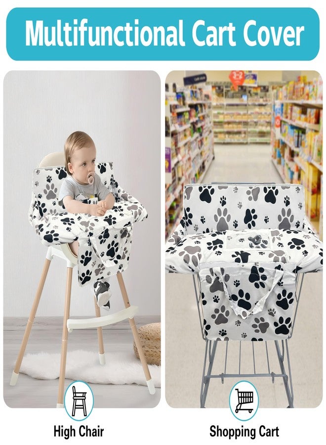 gxfcymxbd Shopping Cart Cover for Baby,2-in-1 Baby Cart Covers with Portable Cloth Bag Cart Seat Pad for Babies Grocery Cushion Cover Restaurant,Suitable for All Supermarkets and Restaurants - Image 4