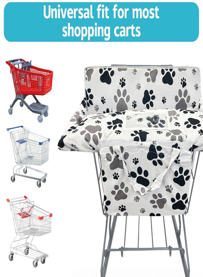 gxfcymxbd Shopping Cart Cover for Baby,2-in-1 Baby Cart Covers with Portable Cloth Bag Cart Seat Pad for Babies Grocery Cushion Cover Restaurant,Suitable for All Supermarkets and Restaurants - Image 5
