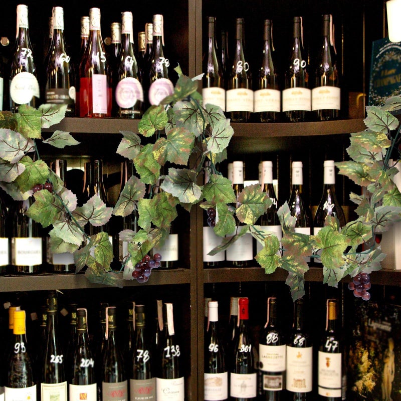 Glitinsel Artificial Grape Leaf Garland Vine Plant for Decoration Fake Greenery Garlands Hanging Leaves with Grapes for Wine Italian Themed Party Decor Wedding Photo Stage Favors(6.5 ft,Light Green) - Image 4