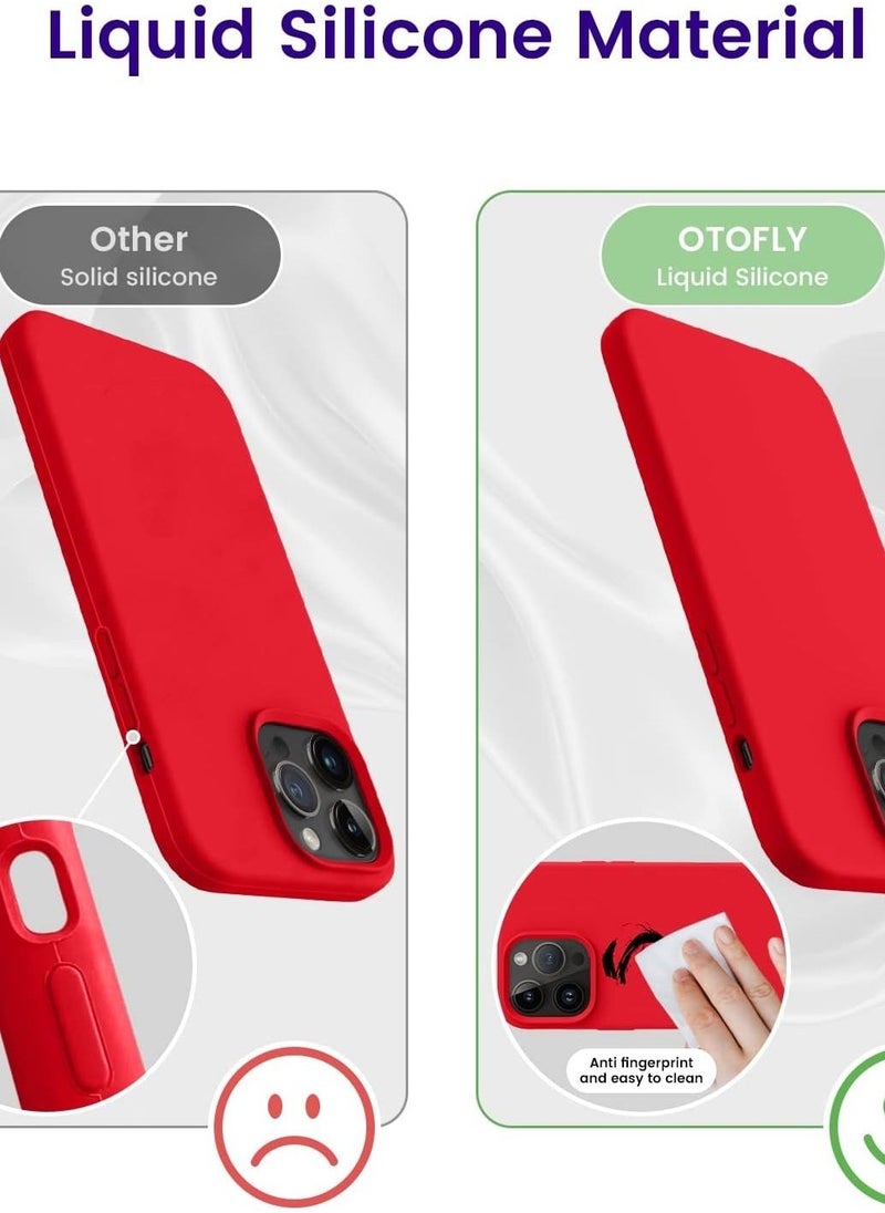 Raxoom Designed for iPhone 14 Pro Max Case, Silicone Shockproof Slim Thin Phone Case for iPhone 14 Pro Max 6.7 inch (Red) - Image 3